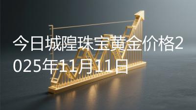今日城隍珠宝黄金价格2025年11月11日