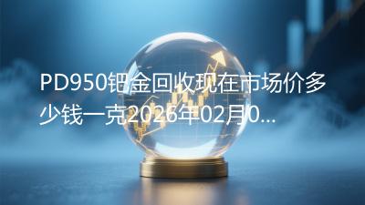 PD950钯金回收现在市场价多少钱一克2026年02月09日