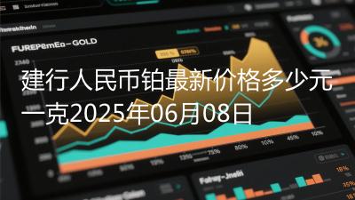 建行人民币铂最新价格多少元一克2025年06月08日