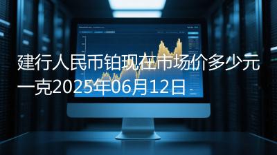 建行人民币铂现在市场价多少元一克2025年06月12日